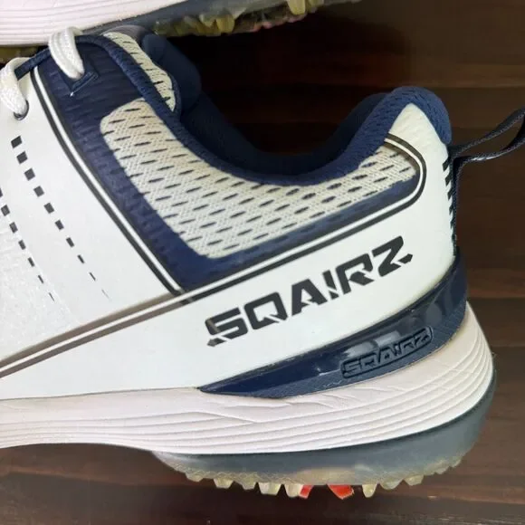 `Size 12 - Sqairz Speed Mesh Men's Golf Shoes - Blue & White- - Picture 10 of 12